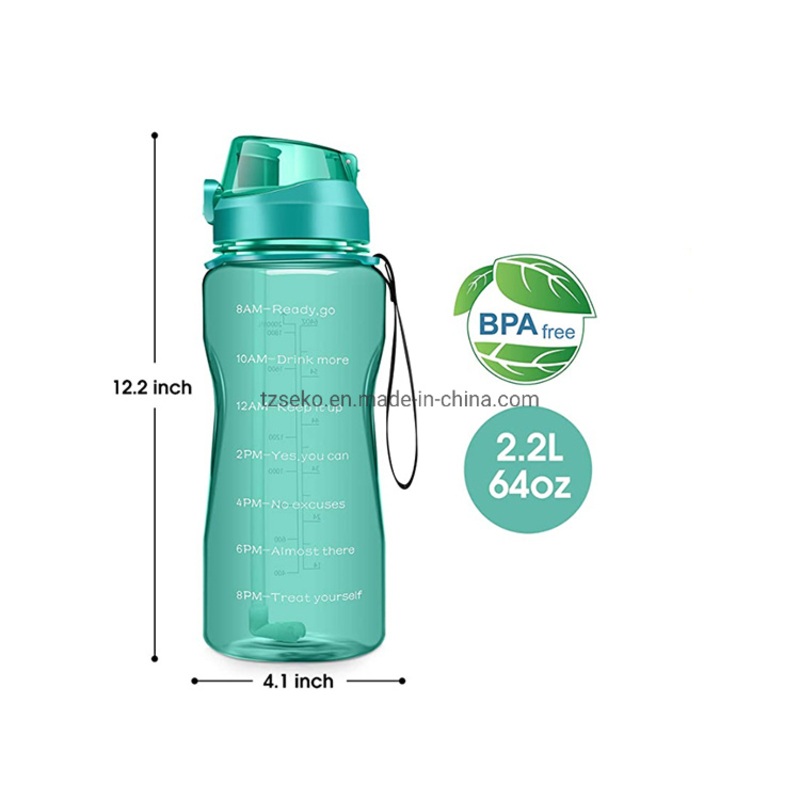 2.2L Time Marker Fitness Sports Motivational Water Bottle – Tritan Water Bottle and Drink Bottle price