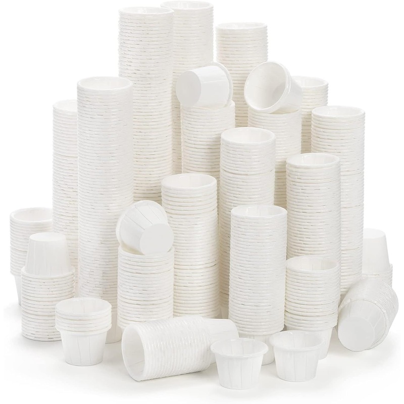 3.25oz Disposable White Kraft Paper Souffle Portion Cup Paper Medicine Cups – Portion Cups and Paper Portion Cups price