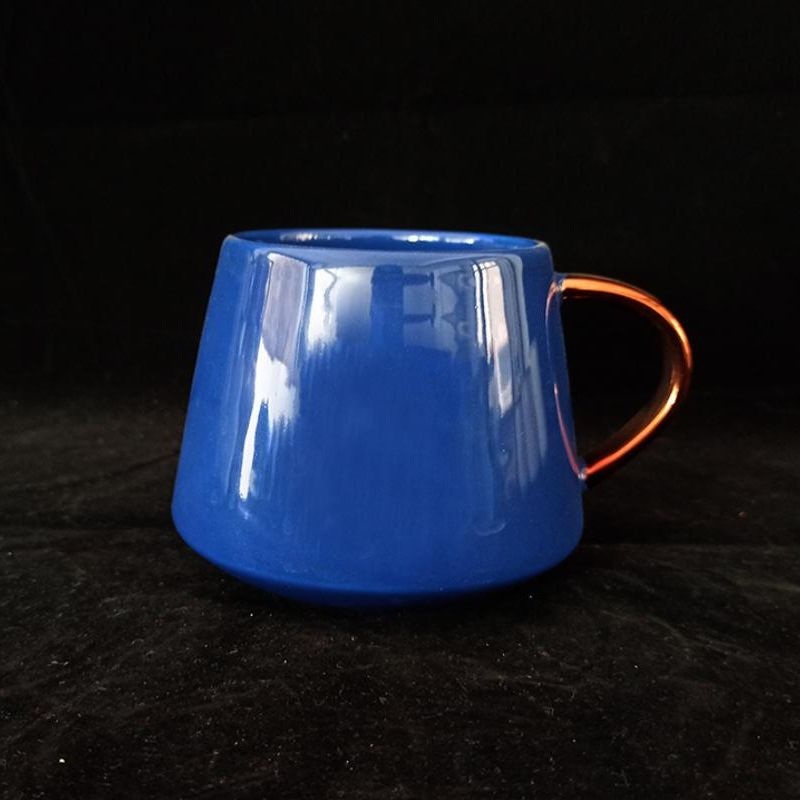 400ml Eco Friendly Sublimation Luxury Blue/Gold Ceramic Mug Inside Color Glazed – Mug and Coffee Mug price