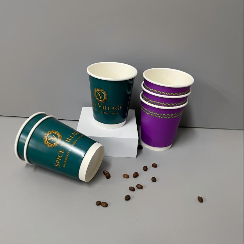 4oz 8oz 12oz 16oz 22oz 24oz Disposable Double Wall Custom Printed Logo Cola Beer Beverage Juice Drink Yogurt Milk Bubble Tea Hot Coffee Paper Cup – Disposable Double Wall Paper Cup and Hot Coffee Paper Cup price