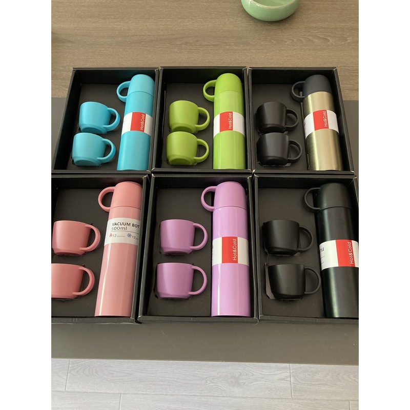 500ml Vacuum Flask with Two Plastic Caps Gift Set with Good Price – Stainless Steel Bottle and Water Bottle price