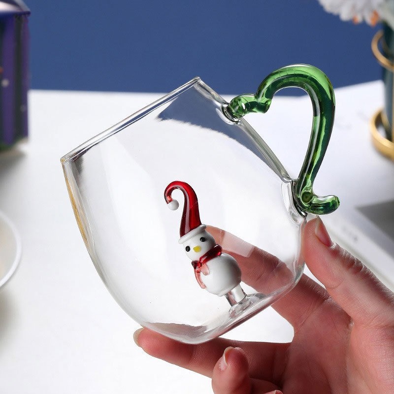 Creative 3D Flower Shaped Milk Juice Glass Water Mug Christmas Rose Glass Cup – Glass Cup and Christmas Glass Cup price