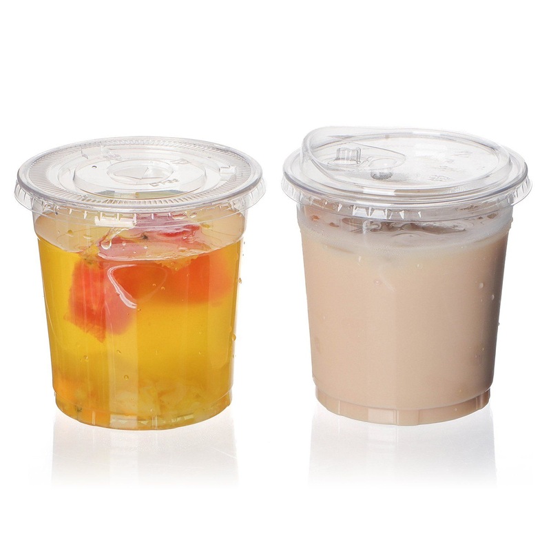 Custom Printed 100% Biodegradable Clear Plastic Compostable PLA Cold Cups – Pet Cup 16 Oz and Plastic Cups with Lids for Cold Drinks price