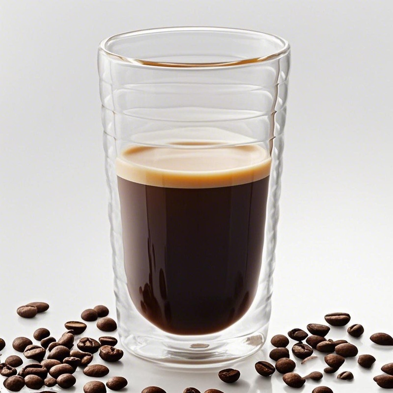 Double Wall Home Restaurant Can Be Customized Shot Glass Stripe Glass Juice Cup Drink Shot Cup Coffee Tea Water Cup Mug – Customized Glass and Double Wall Shot Glass price