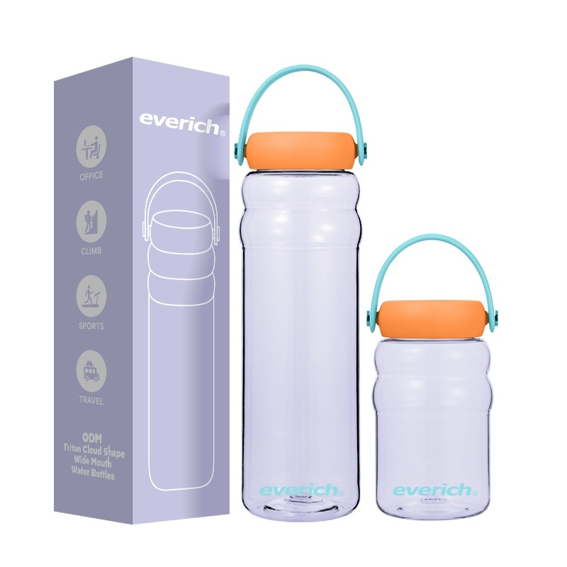 Ergonomic Cloud Shape Design Comfortable to Grip Tritan 17oz 32oz Water Bottle with Handle Lid – Water Bottle and Plastic Water Bottle price