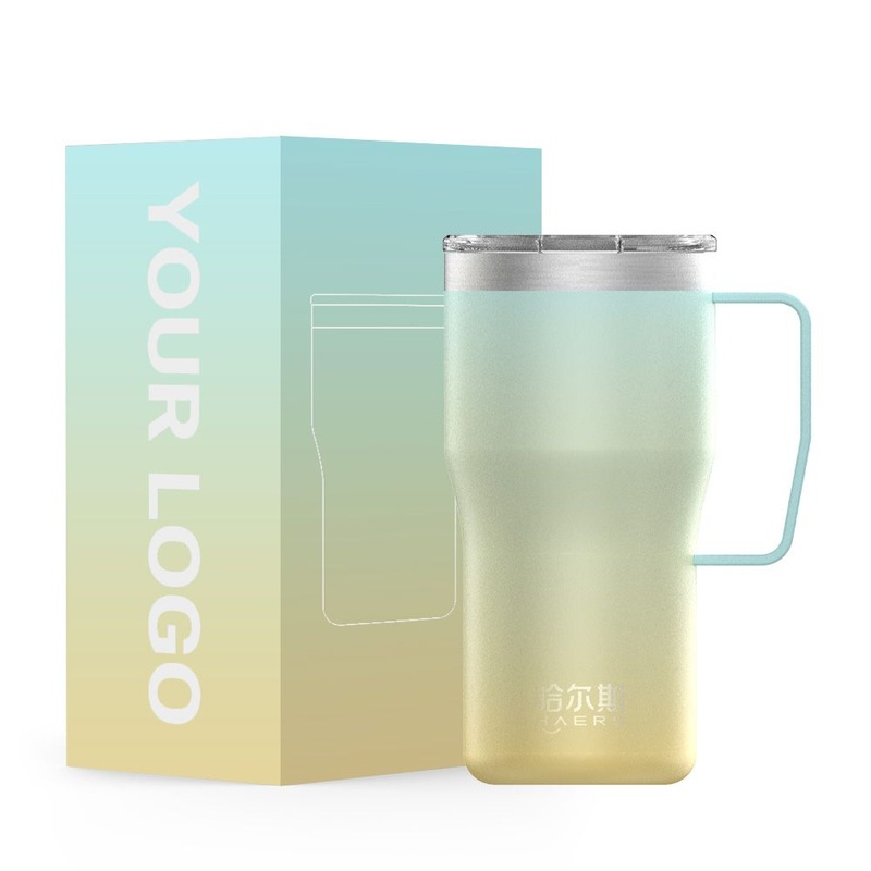 Haers Custom Logo Printed Camp Double Wall Coffee Tumbler with Handle for Outdoor Enthusiasts – Tumbler with Handle and Wholesale Stainless Steel Cup price