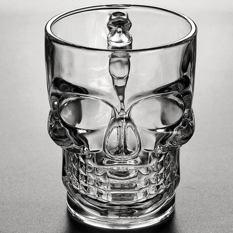Hot Sale Skull Glass Cup Water Glass Bottle Beer Glassware Wine Mug – Mug and Glass Cup price