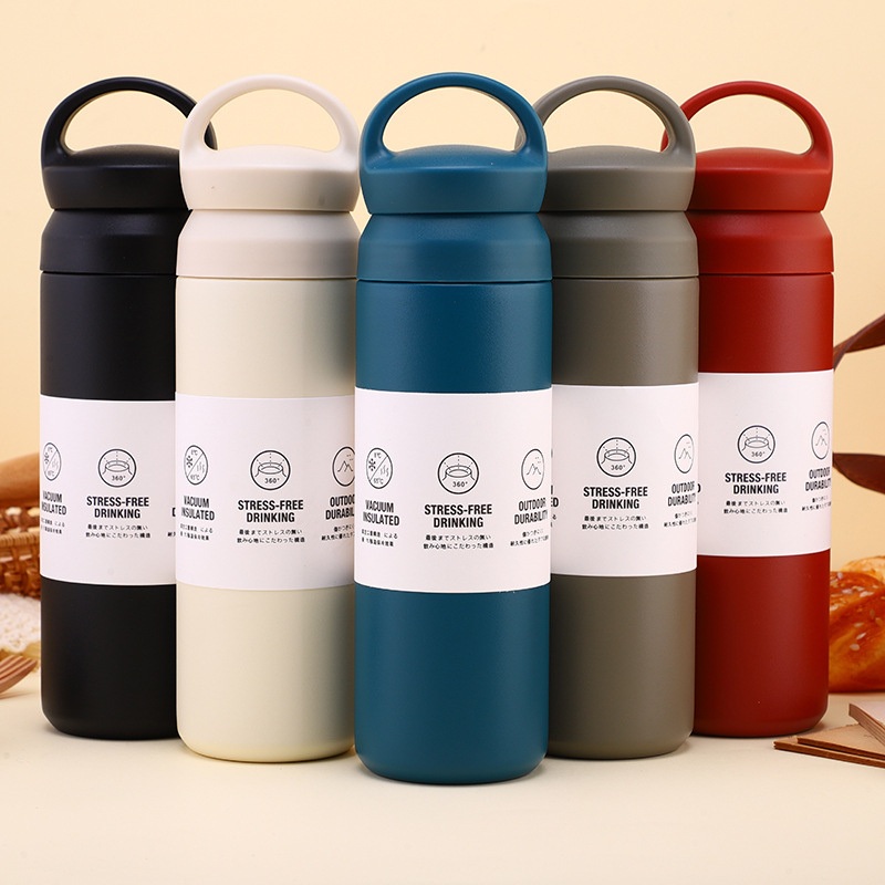 Hot Selling 500ml Japanese Style Stainless Steel Vacuum Flask Travel Coffee Mug with Portable Lid – Vacuum Flask and Stainless Steel Bottle price