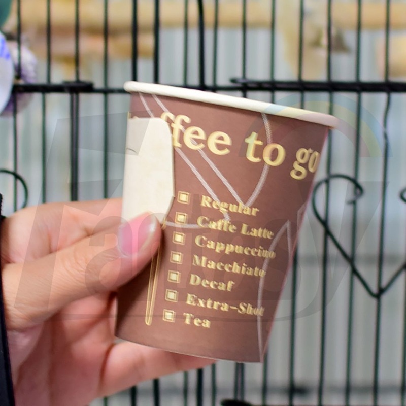 Packaging Takeaway Customized Pringting Customization Customizable Custom Printing Handle Paper Cup – Paper Cup and Paper Handle Cup price