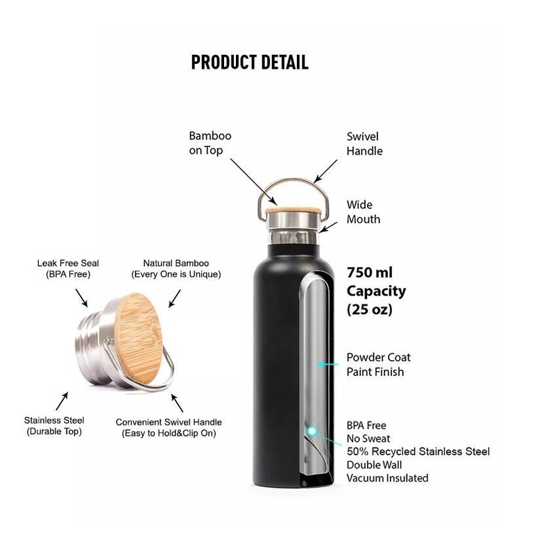 Water Bottle Flask Stainless Steel Reusable Vacuum Insulated Wide Mouth Sports Bottle with Straw Lid – Water Bottle and Thermos price