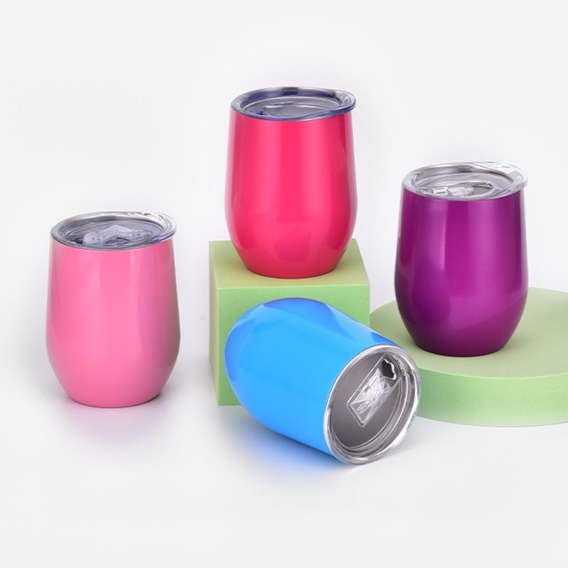 Wholesale 12oz 360ml Bulk Vacuum Insulated Wine Tumbler Reusable Milk Tumbler Travel Coffee Mugs with Best Price – Mugs with Best Price and Milk Tumbler Travel Coffee price