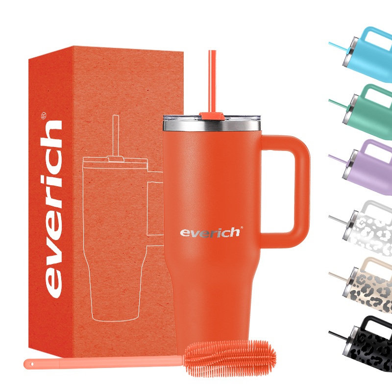 Wholesale 40oz Stainless Steel Tumbler with Straw & Flip Lid Support Customization – Stainless Steel Tumbler and Tumbler price