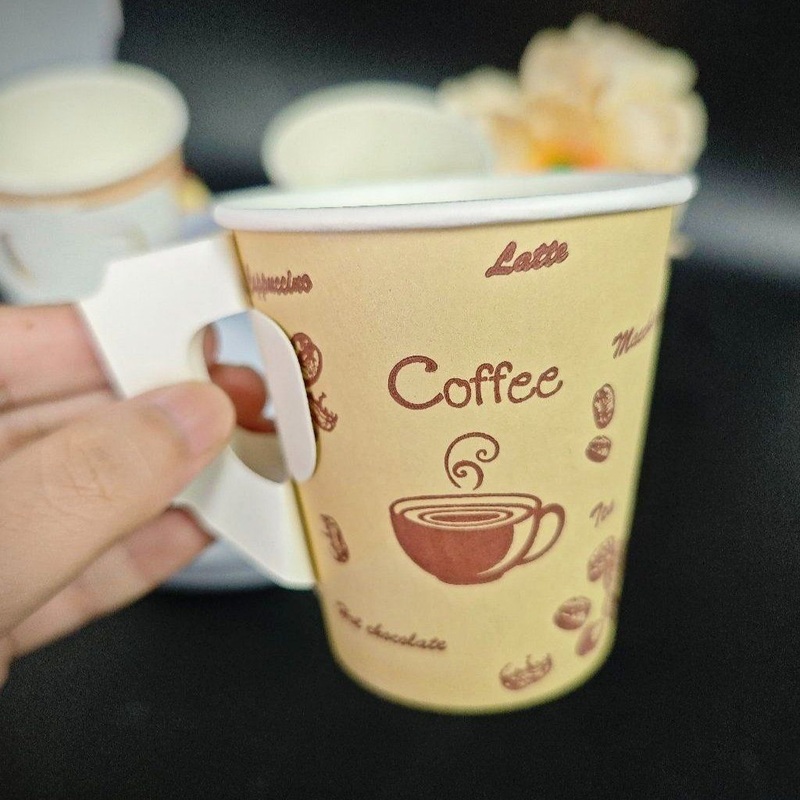 Wholesale Prices Paper Mug with Handle Paper Coffee Cups for Hot Drink – Handle Paper Mug and Handle Coffee Paper Cup price