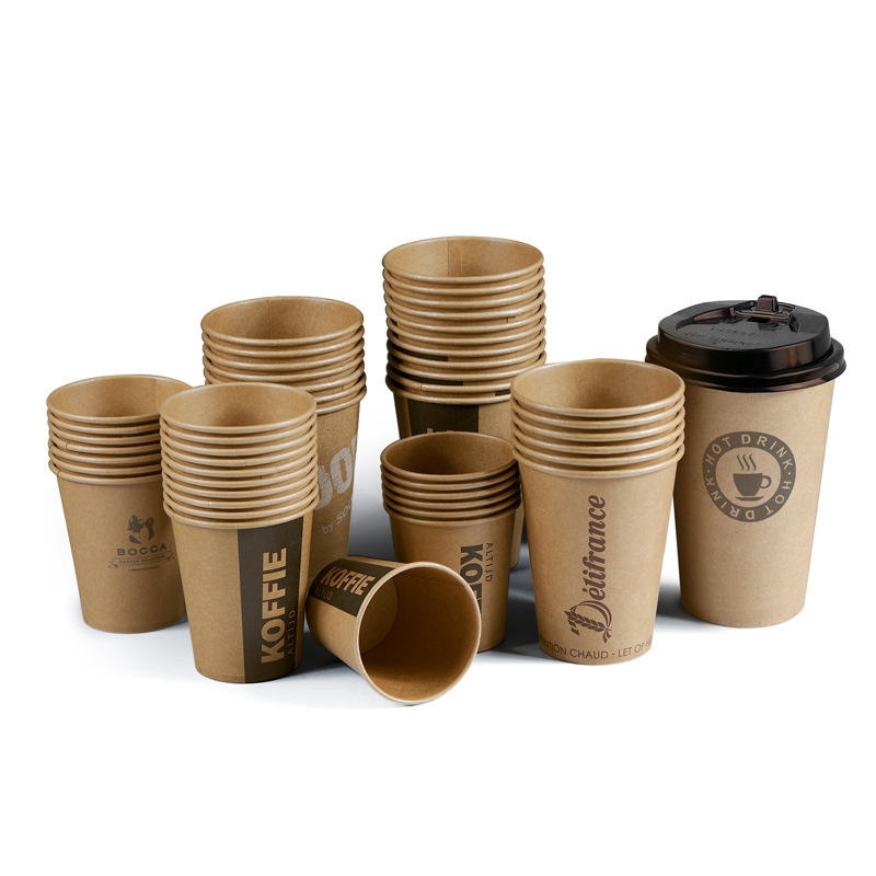 100% Conpostable Biodegradable Disposable Bamboo Pulp Paper Cup with Lid – Paper Cup and Kraft Paper Cup price