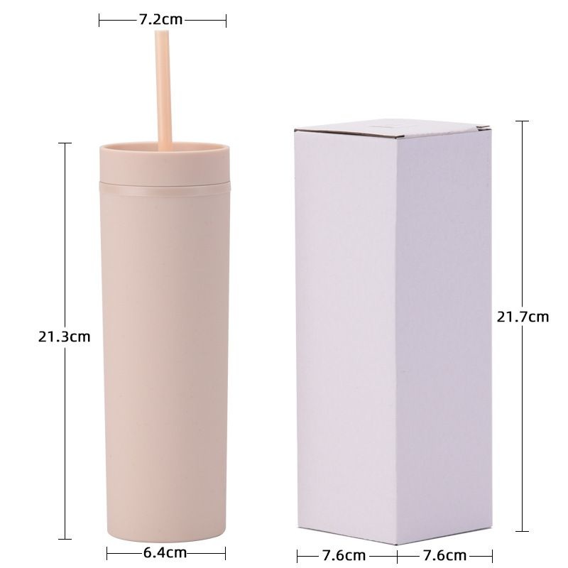 16oz 22oz BPA-Free Skinny Tumblers Double Wall Plastic Reusable Colored Acrylic Tumblers with Lids and Straws Cup – Tumblers and Skinny Tumblers price