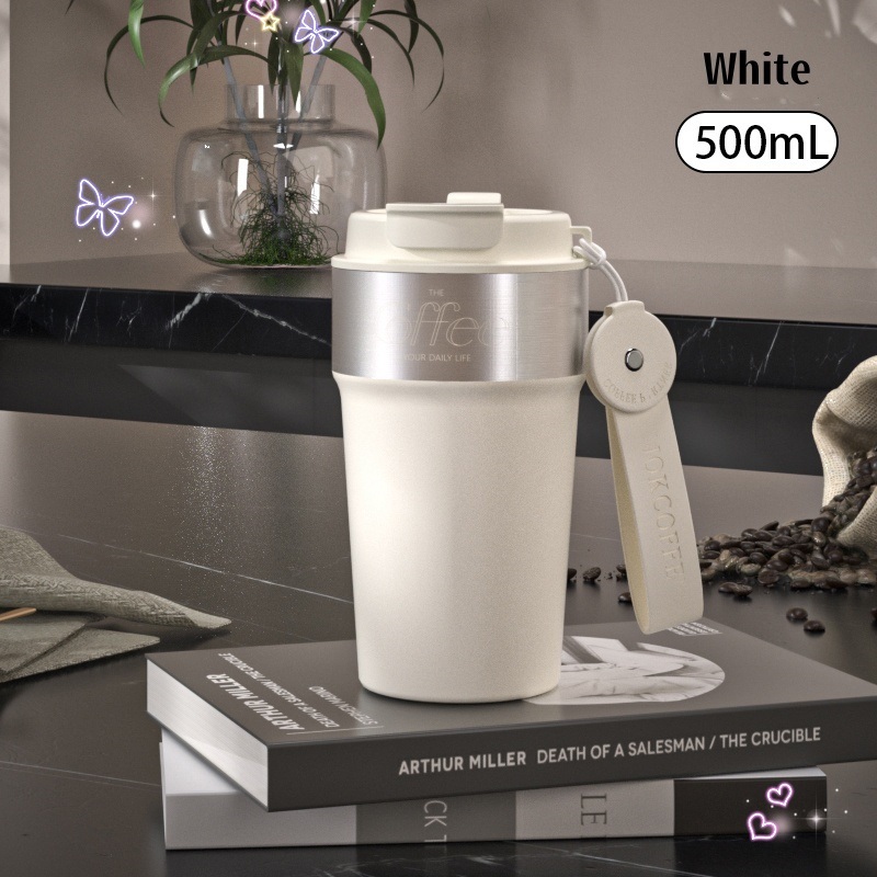 316 Stainless Steel Safety Material. Fashionable Shape, Sealed and Leak-Proof, Portable White Coffee Cup – Childrens Thermos Cup and Thermos Cup price