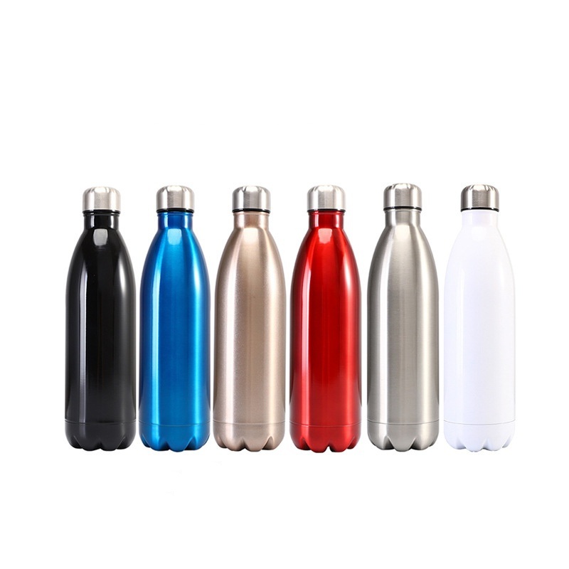 350ml 500ml 750ml 1000ml Glossy Champagne Wine Bottle BPA Free Wholesale Stainless Steel Double Wall Wine Bottle Leak Proof Small Mouth Sports Water Bottle – Champagne Wine Bottle and Double Wall Wine Bottle price