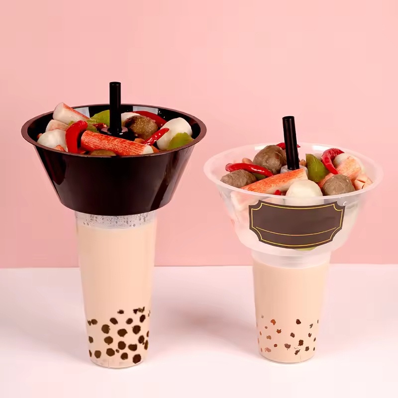 BPA Free 500ml Reusable Snack Cup Bowl Custom Logo PP Plastic for Tea Coffee Food Beer Juice Wine Champagne Soda Cold Drinks – Hot Pot Cup and Snack Bowl Holder Cup price