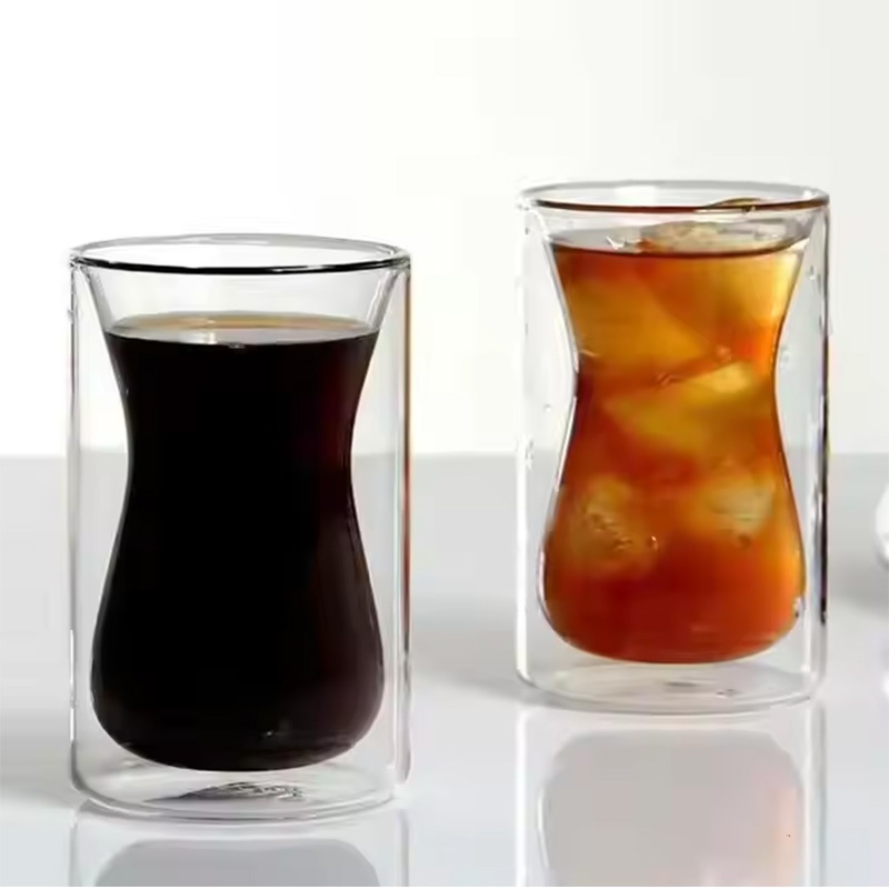 Breakfast Juice Double Wall Glass Cup 120ml Middle East Turkish Design Heat Resistant Coffee Tea Borosilicate – Glass Cup and Double Wall Glass Cup price