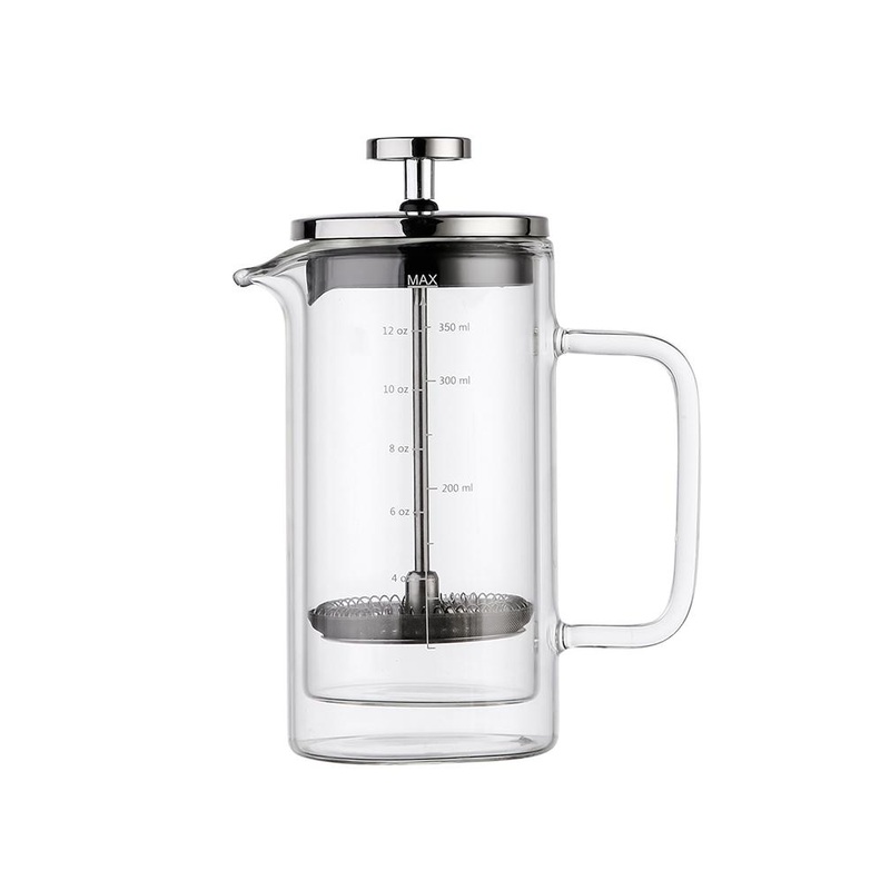 French Press Coffee Maker Tea Pot Double Wall Borosilicate Glass Coffee French Press Maker 304 Stainless Steel Filter Coffee Maker 2 Cups – French Press and Coffee Maker price