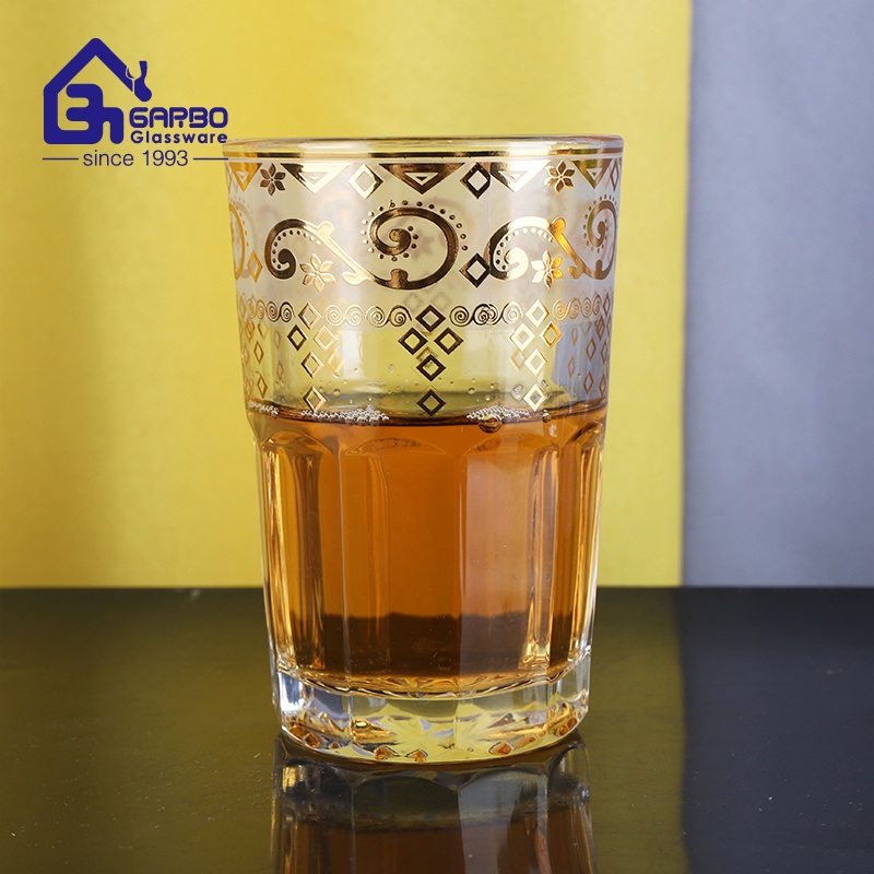 Garbo Classic 6oz Morocco Tea Glasses New Decal Golden Design Glass Tea Cup – Tea Cup and Golden Design Cup price