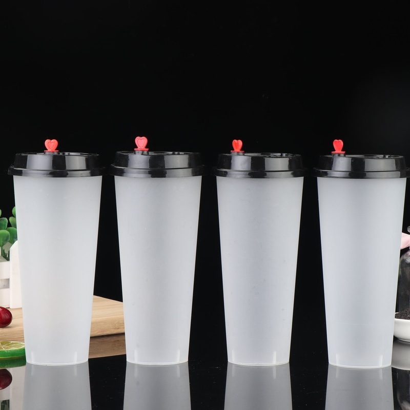 Good Price Lightweight Shatterproof Marine-Degradable Plastic Cup with Plastic Lid and Straw – Plastic Products and Plastic Bottle price