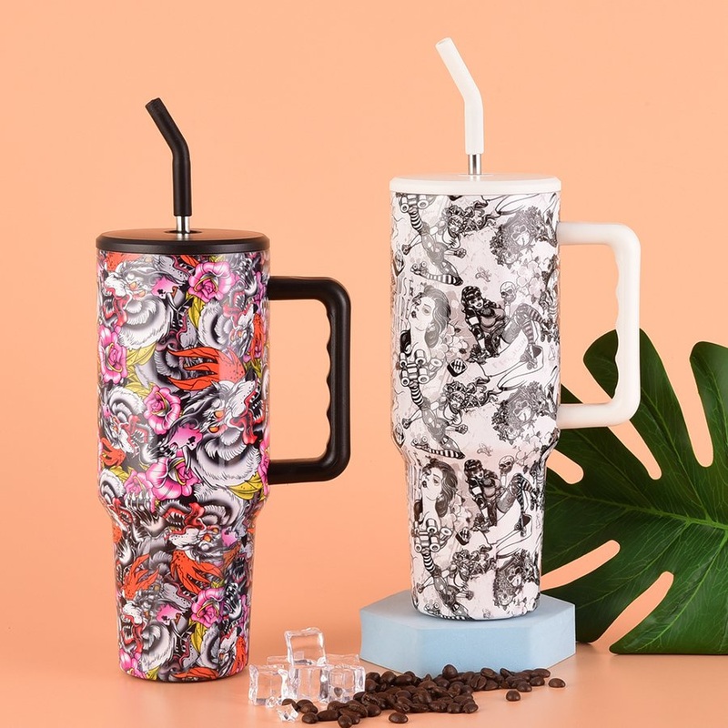 New Design 40oz Tumbler Factory Price Reusable Insulated Stainless Steel Tumbler with Handle and Lid – Stainless Steel Tumbler and Reusable Insulated Tumbler price