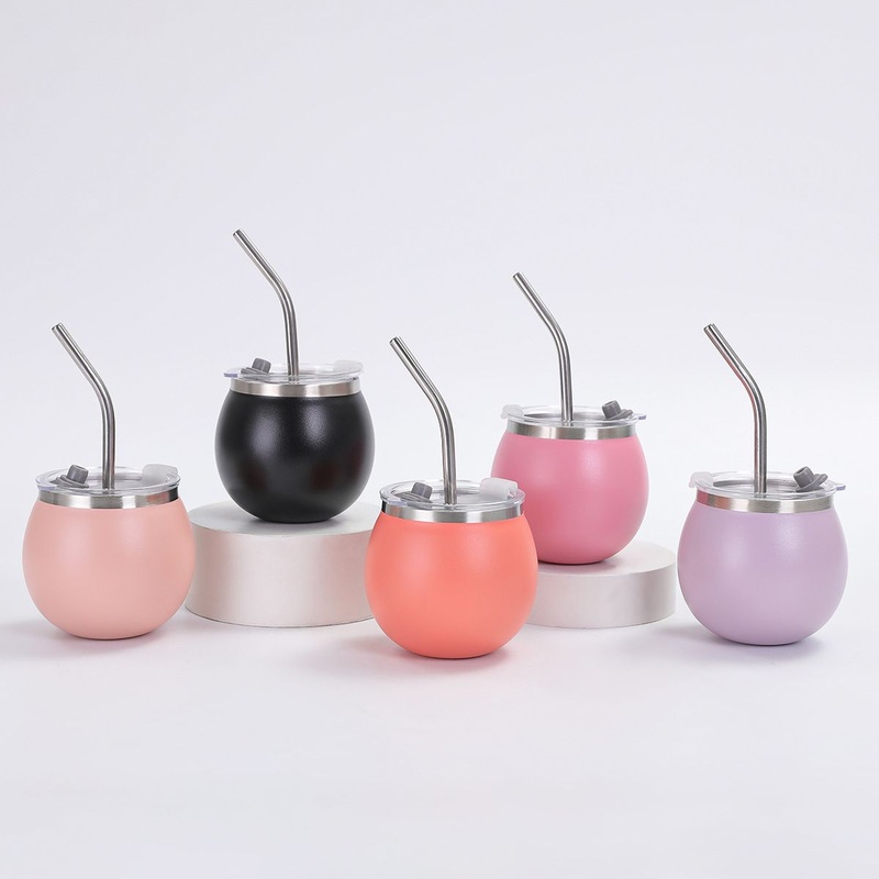 280ml Mini Egg Shape Coffee Water Cups Mate Cup 304 Stainless Steel Thermos Cup with Straw Insulated Milk Drink Bottle – New Arrival Tumbler and 14oz Double-Walled Tumbler price