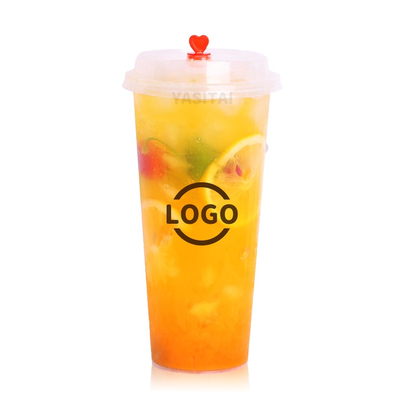 Custom Logo PP Plastic Cup Disposable Boba Bubble Mike Tea Cup with Lid – Bubble Tea Cup and Boba Tea Cup price