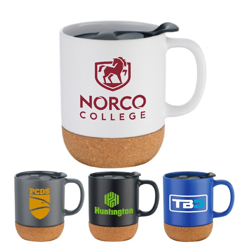 Custom Mugs Cork Bottom and Plastic Lid Mug Ceramic Coffee – Cheap Ceramic Mugs and Ceramic Coffee Mugs price