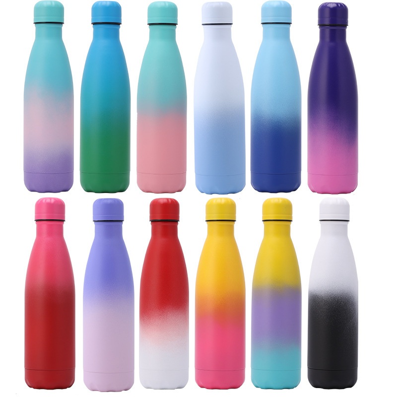 Double Wall Insulated Stainless Steel Eco Cola Thermos Bottles Metal Thermal Vacuum Flask Drinking Rubber Paint Water Bottle – Thermos and Cup price
