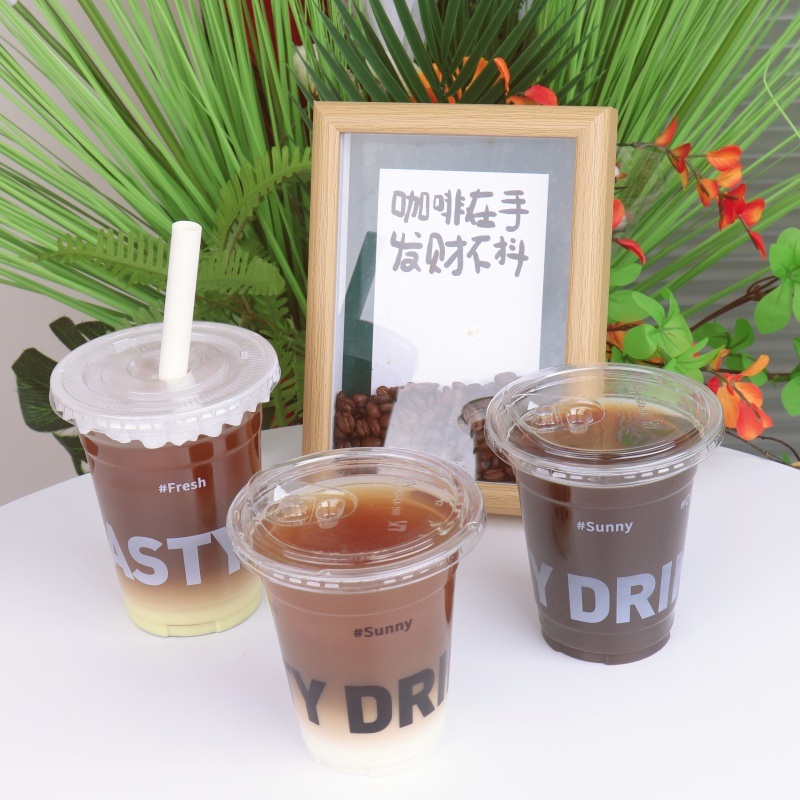 Eco-Friendly Disposable Plastic Smoothie Cups with Lid 16oz Recyclable – Plastic Cup and Cup price