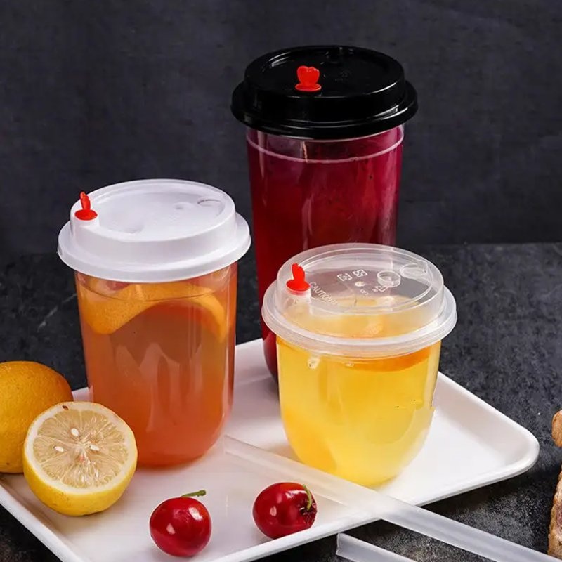High Quality 7oz 14oz Pet Disposable Cup for Milk Coffee Cold Water – Pet Cup and Cup price