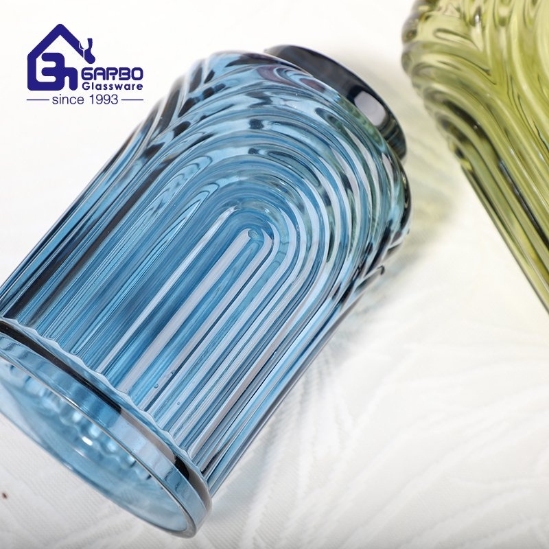 High Quality Solid Color Glass Cup Customized Color Box 410ml 500ml Drinking Glassware Cups Item – 500ml Glass Cups and Drinking Glass Cups price