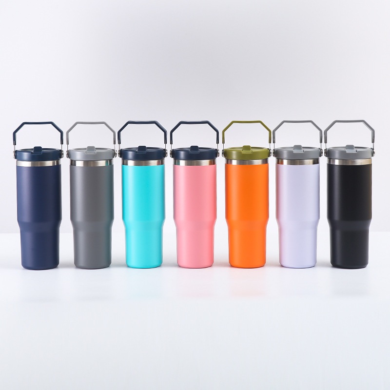 New Outdoor Portable 30oz Stainless Steel Car Cup with Gad-Style Beer Mug Double-Layer Vacuum Insulation Flask – Cup and Mug price