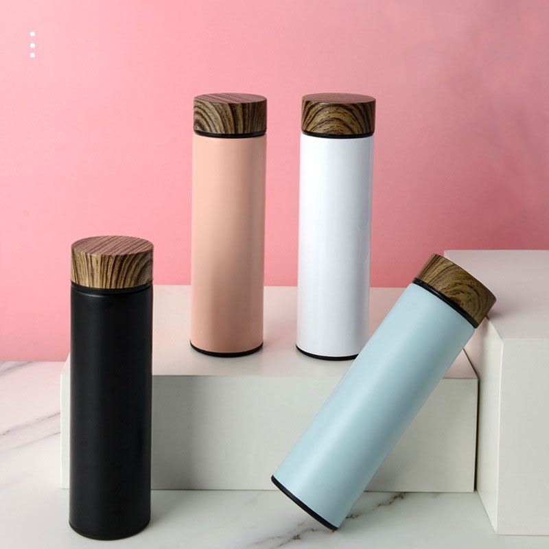 New Wood Grain Insulation Cup 304 Stainless Steel Business Gift Water Bottle Tea Cup – Vacuum Flask and Water Bottle price