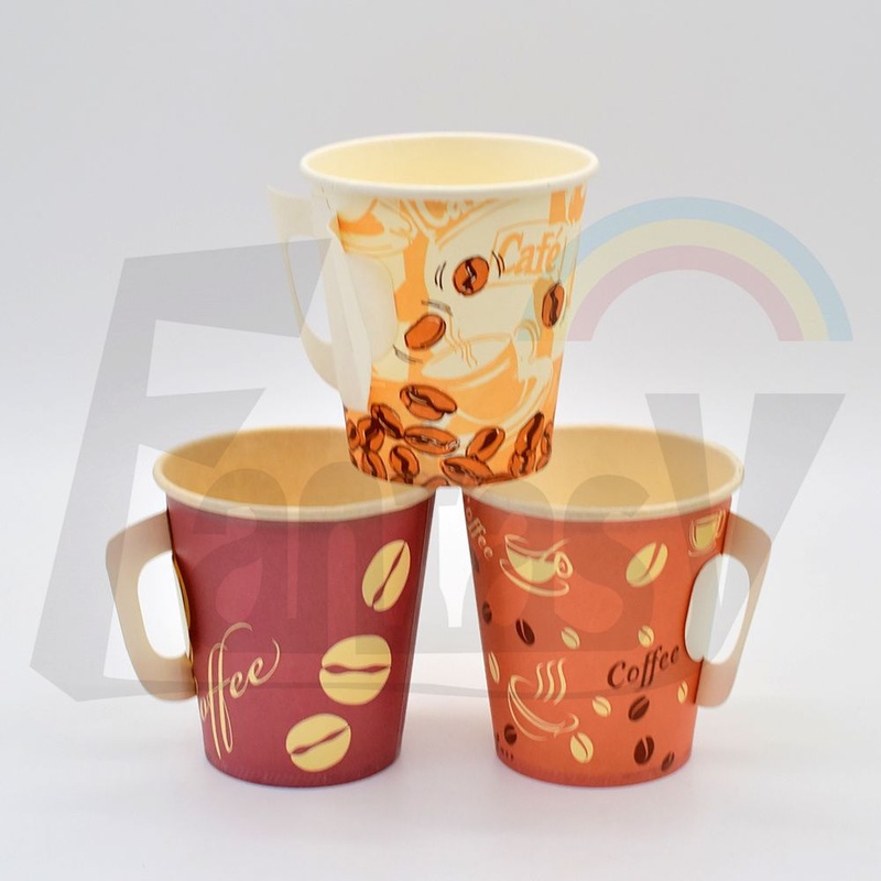 Takeout Customized Logo Customizable Custom Size Customization Printing Paper Handle Cup – Paper Cup and Paper Handle Cup price