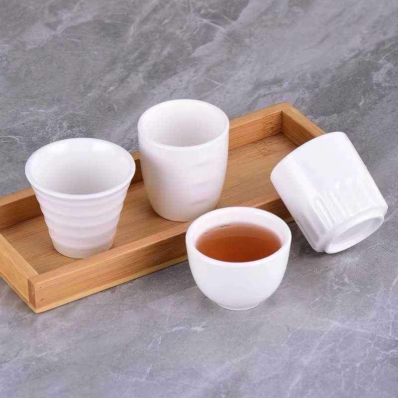 Tea Cup Pure White Ceramics Hotel Layout Wine Glass Glass – Teacup and Pure White price