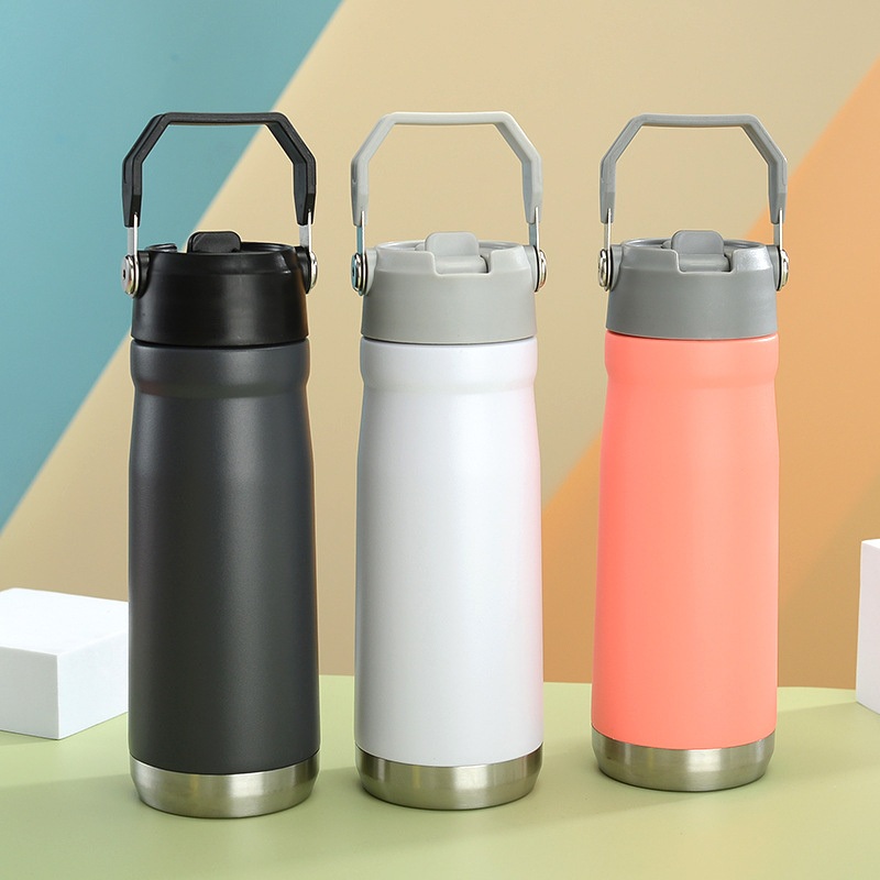 Travel Stainless Steel Vacuum Tumblers with Handle with Straw and Lid Double Wall 304 Stainless Steel Water Bottle – Water Bottle and Thermos price