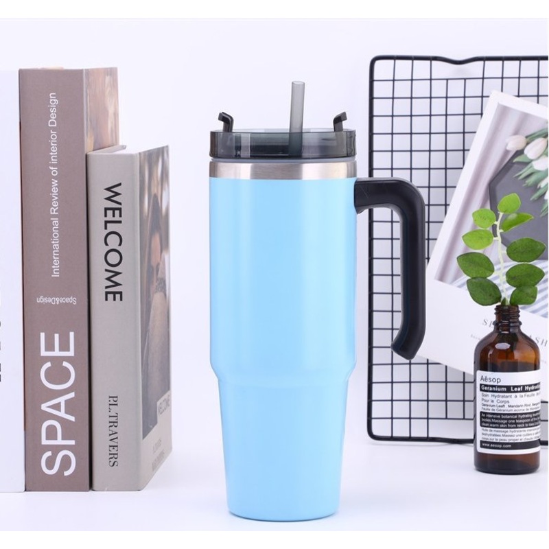 Wholesale Car Mug Coffee Travel Mug Insulated Stainless Steel Tumbler with Handle and Lid Straw – Tumblers and Tumbler Cups price