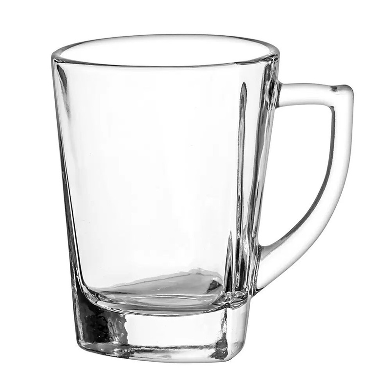 9 Oz. Crystal Soda Lime Triangle Glass Coffee Mug with Handle – Cup and Cocktail Glasses price