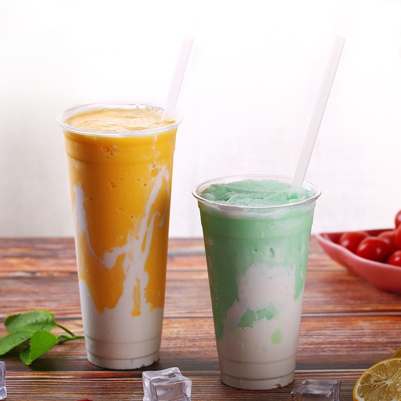 Clear Cold Drink 16oz 500ml Milk Tea Plastic Pet Cup with Lids – Clear Plastic Cups and Clear Cups price