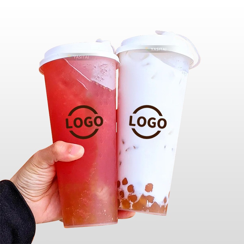 Custom Disposable Plastic Cups Takeaway PP Injection Juice Boba Tea Plastic Cups – Bubble Tea Cup and Boba Tea Cup price