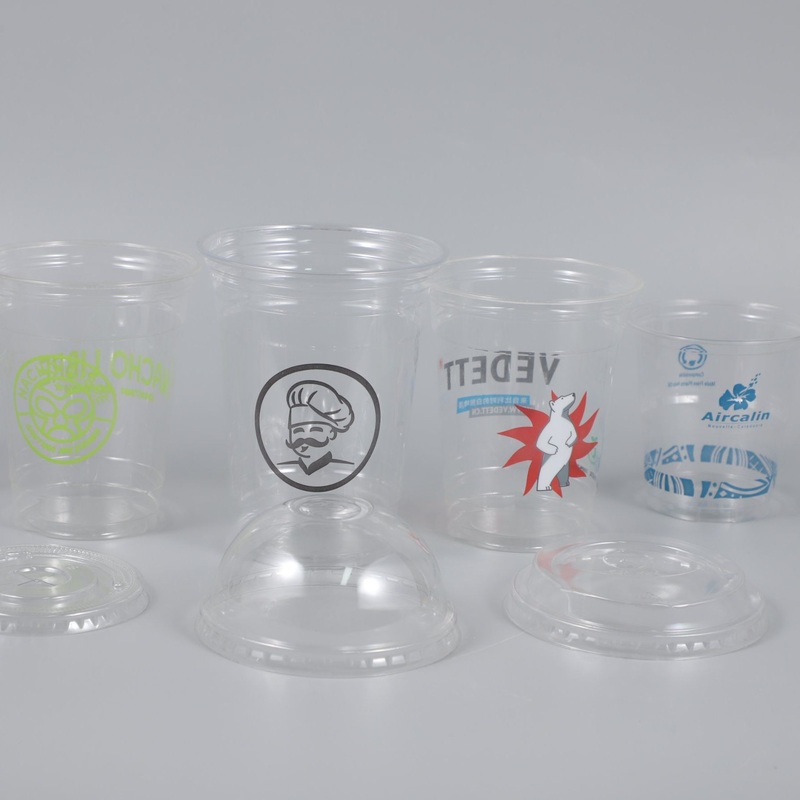 Custom Printing Wholesale Party Plastic Cup Biodegradable Tumbler U Shape Pet Plastic Cup PLA Cup for Drinks with Dome Lids – Biodegradable Plastic Cup and PLA Cup price