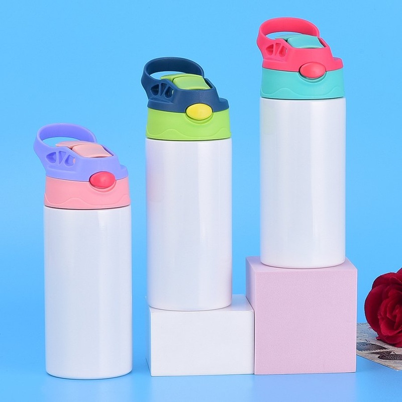 Custom Promotional Steel Insulated Water Bottle Flip Top 12oz Kids Sippy Blank Sublimation Cup for School – Sublimation Cup and Blank Cup price