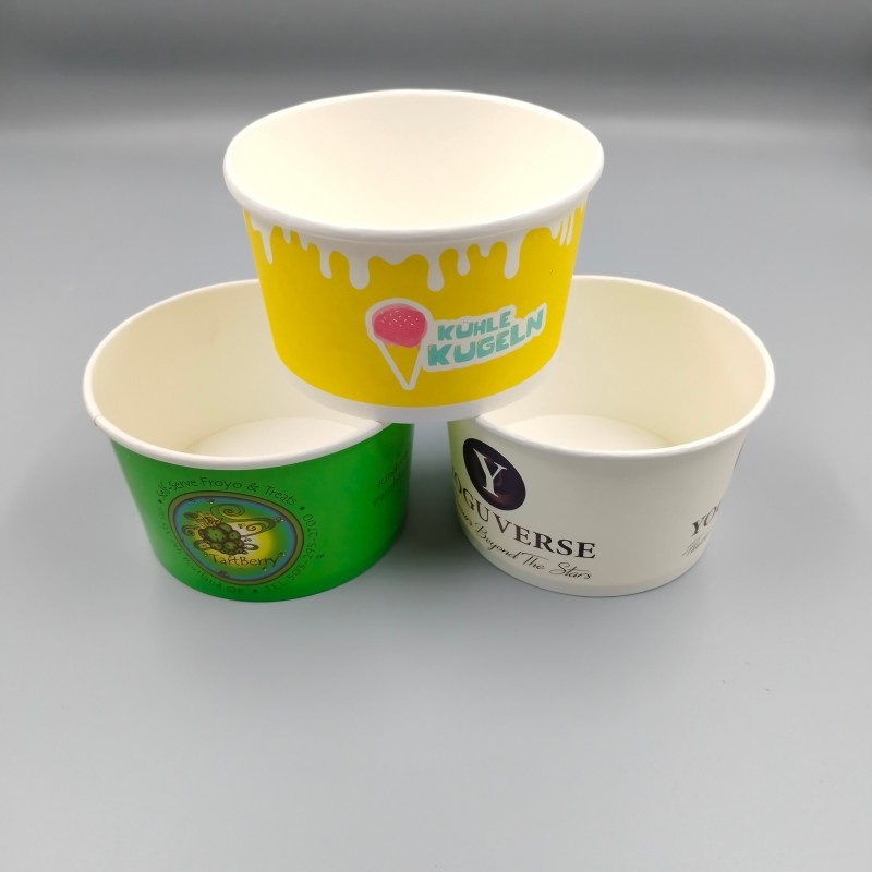 Factory Supply Customized Food Grade Printed Disposable Yogurt Ice Cream Paper Cup – Ice Cream Cup and Frozen Yogurt Cup price