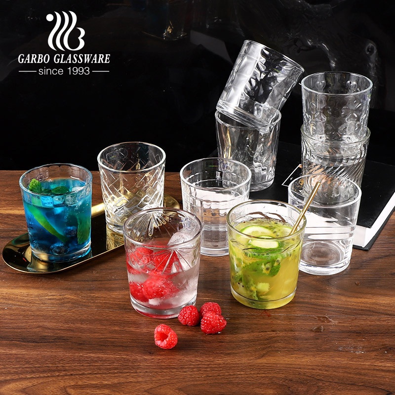Hot Selling High Quality 6oz Morocco Water and Coffee Glasses Engraved Glass Tumbler 906 Embossed Glass Cup – Glass Cup and Customzied Glass Cup price