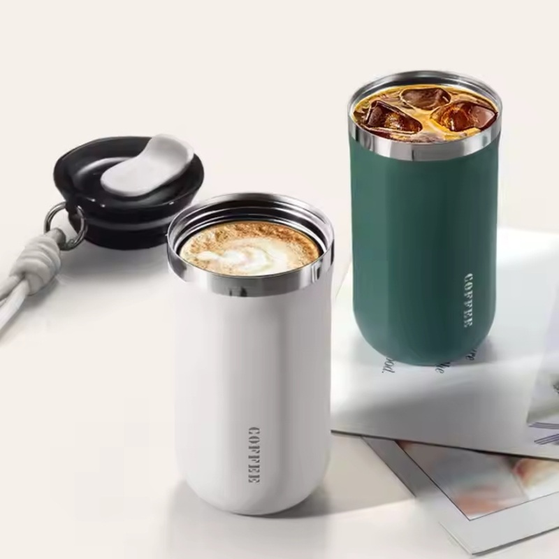 Stainless Steel Insulated Coffee Cup 12oz Portable Thermal Tumbler Coffee Mugs Travel Water Bottle with Handle – 12oz Thermal Tumbler and 350ml Stainless Steel Tumbler price