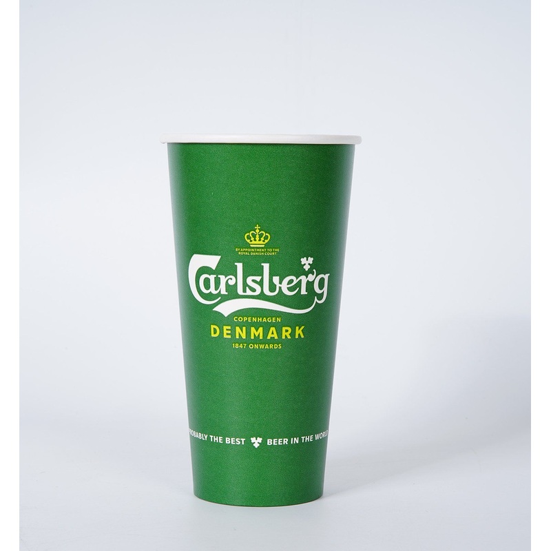 170mm Disposable Large Capacity 22oz Green Paper Cup Water Based Coating Paper Cups with Lid – Water Based Coating Paper Cups and Chirstmas Paper Cup price