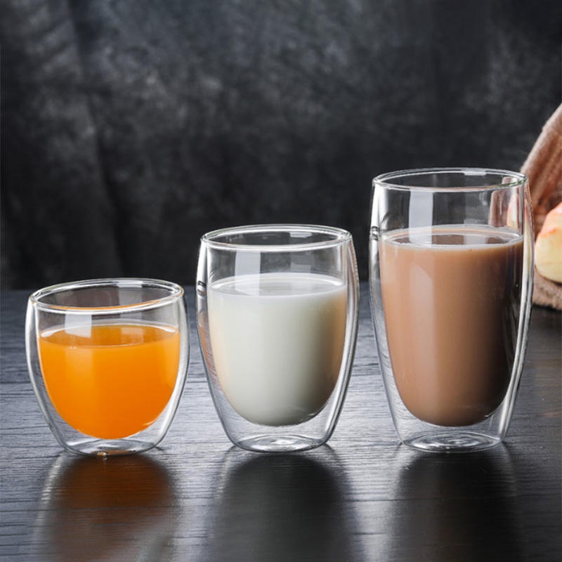 250ml/350ml/450ml Hot Selling Wholesale Handmade Clear Double Wall Coffee Glass Mug Cup – Drinking Glass and Double Wall Glass Cup price